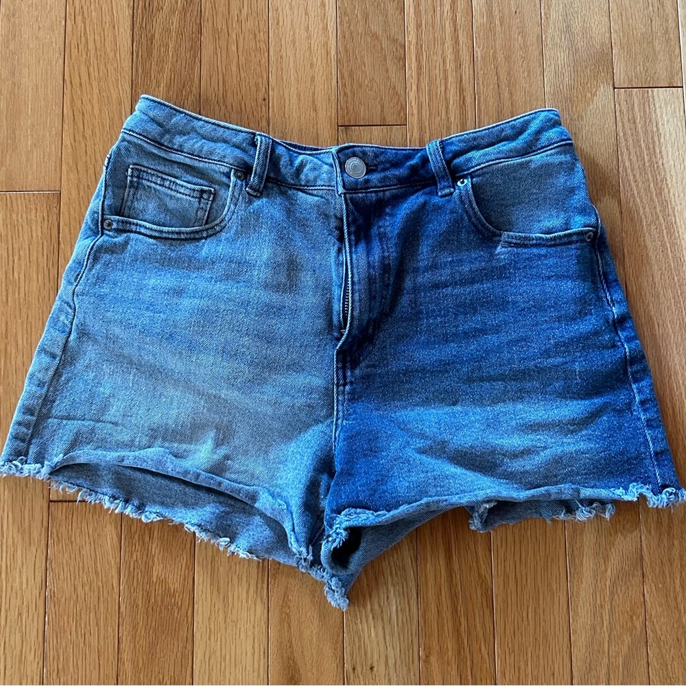 Two Tone Denim Shorts